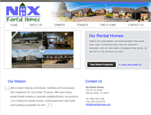 Tablet Screenshot of nixrentalhomes.com